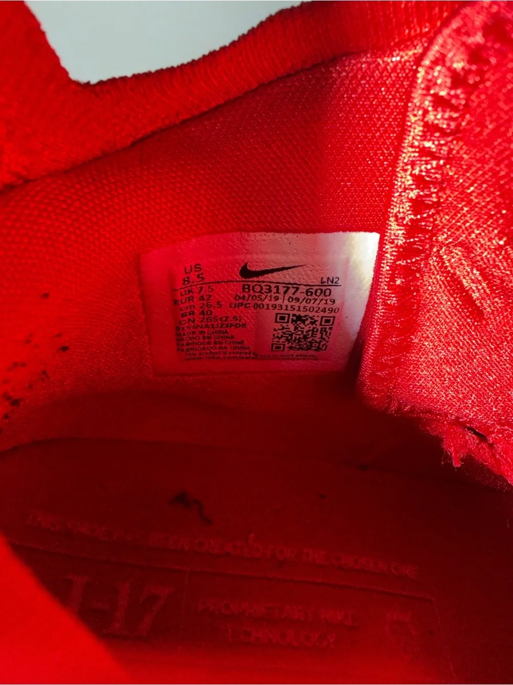 Used Lebron 17 basketball shoes